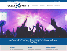 Tablet Screenshot of greateventscolorado.com